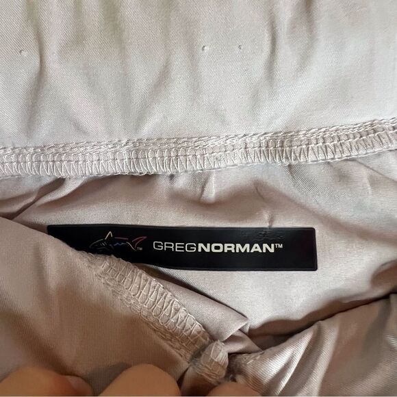 NWOT Greg Norman Mens Light Grey Waist Tie Golf Outdoor Active Shorts Size XXL - Picture 6 of 11